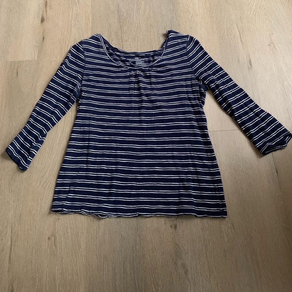 nautical striped 3/4 sleeve